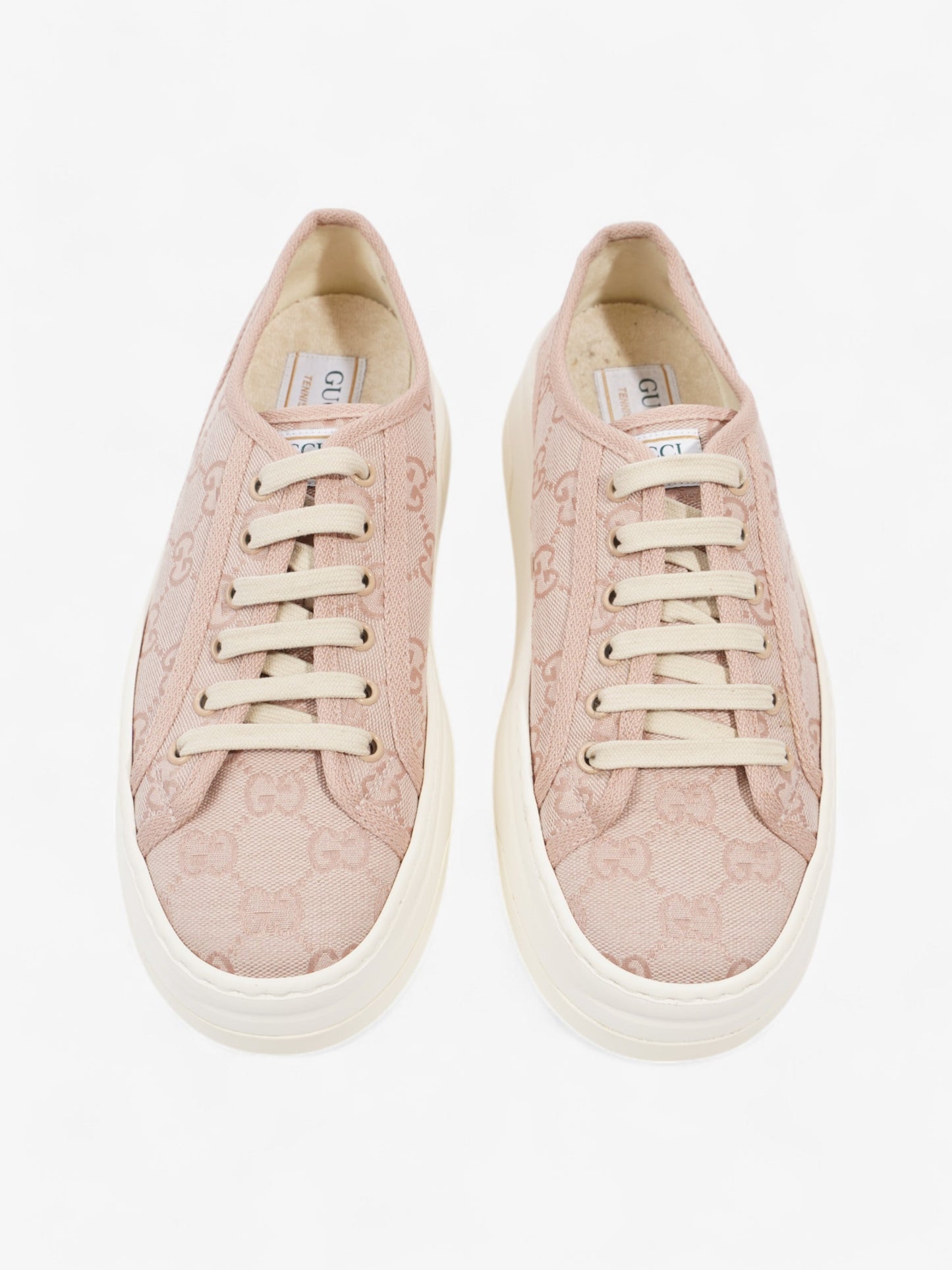 Gucci GG Tennis 1977 Sneakers Pink Canvas EU 39 UK 6