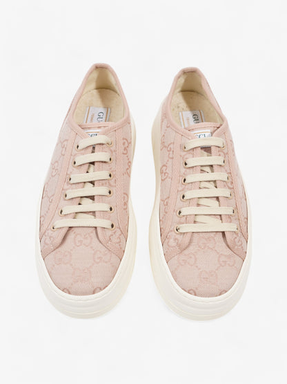 Gucci GG Tennis 1977 Sneakers Pink Canvas EU 39 UK 6
