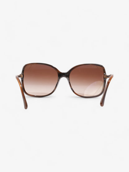 Chanel Square Sunglasses Brown  Acetate 135mm