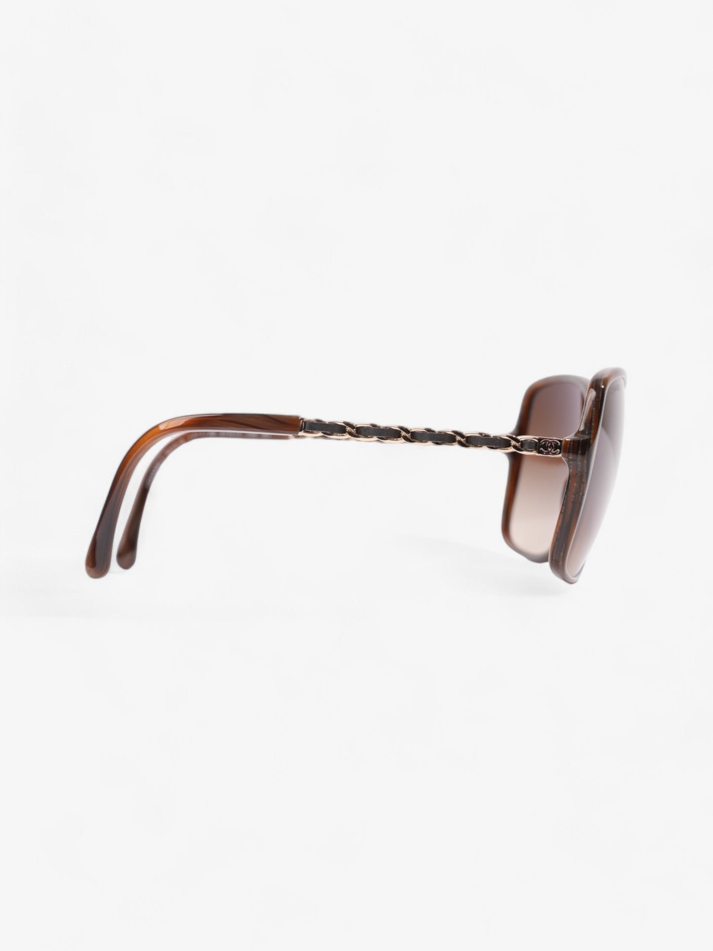 Chanel Square Sunglasses Brown  Acetate 135mm
