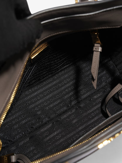 Prada 2Way Grey Leather