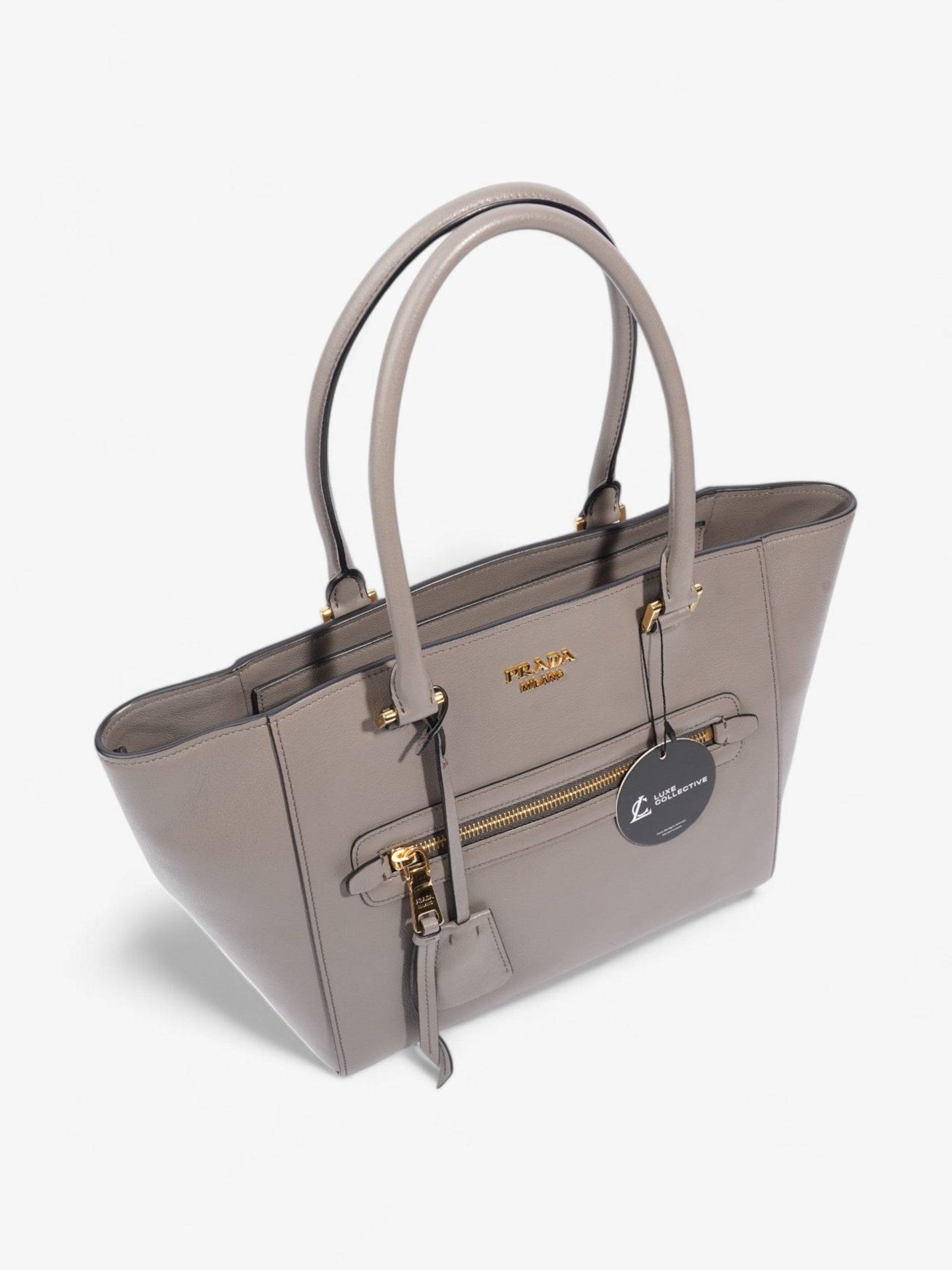 Prada 2Way Grey Leather