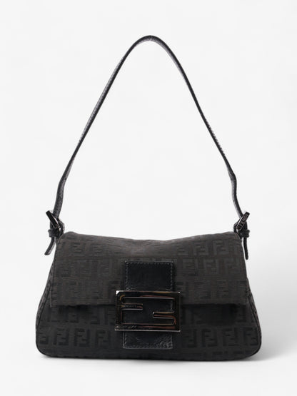 Fendi Mamma Baguette Black Canvas Mini