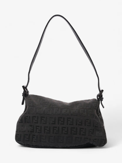 Fendi Mamma Baguette Black Canvas Mini