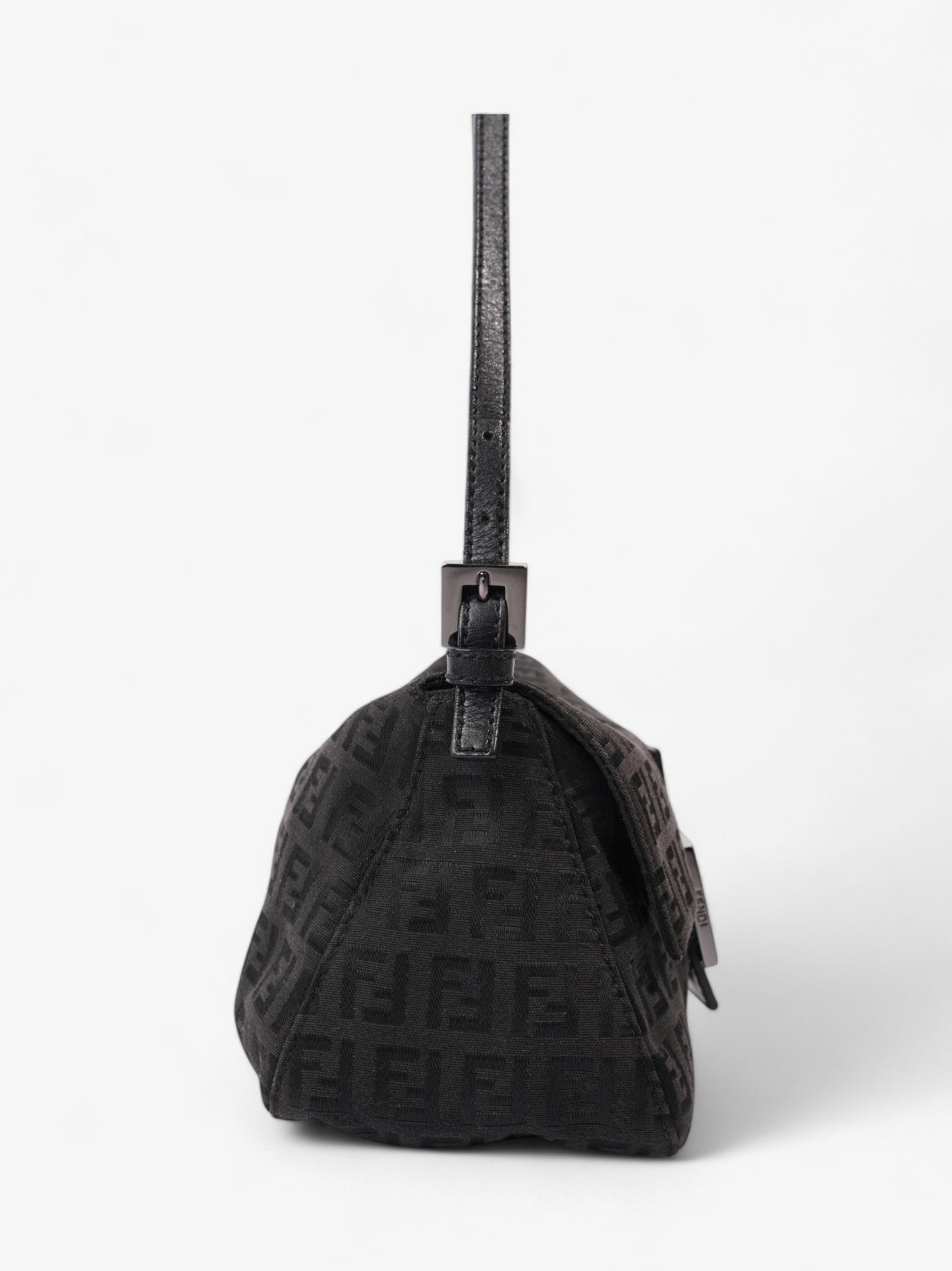 Fendi Mamma Baguette Black Canvas Mini