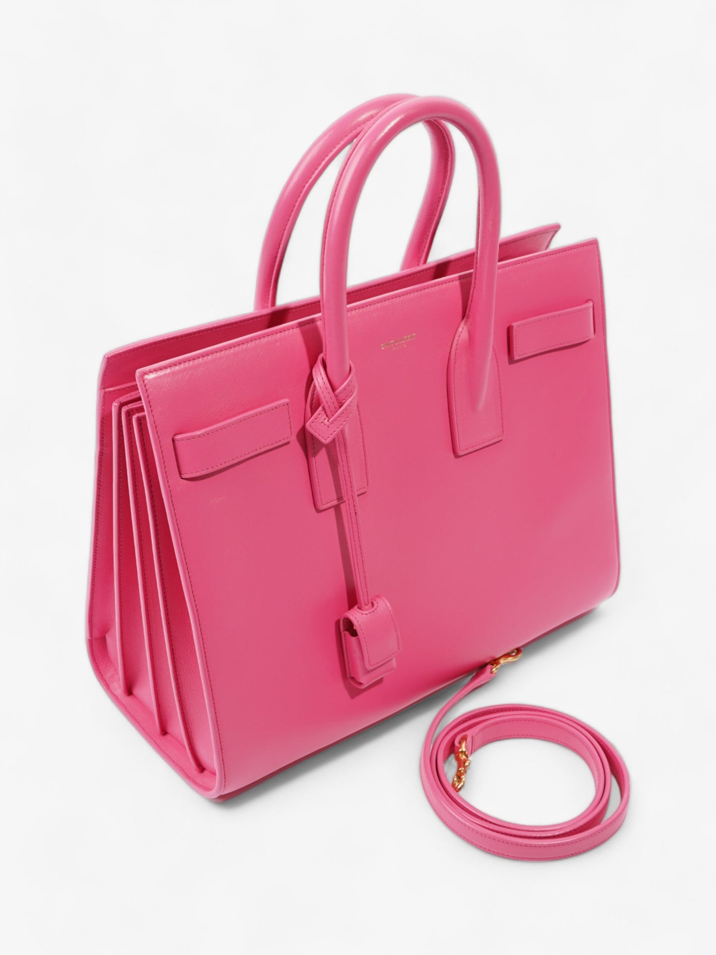 Saint Laurent Sac De Jour Pink Leather Small