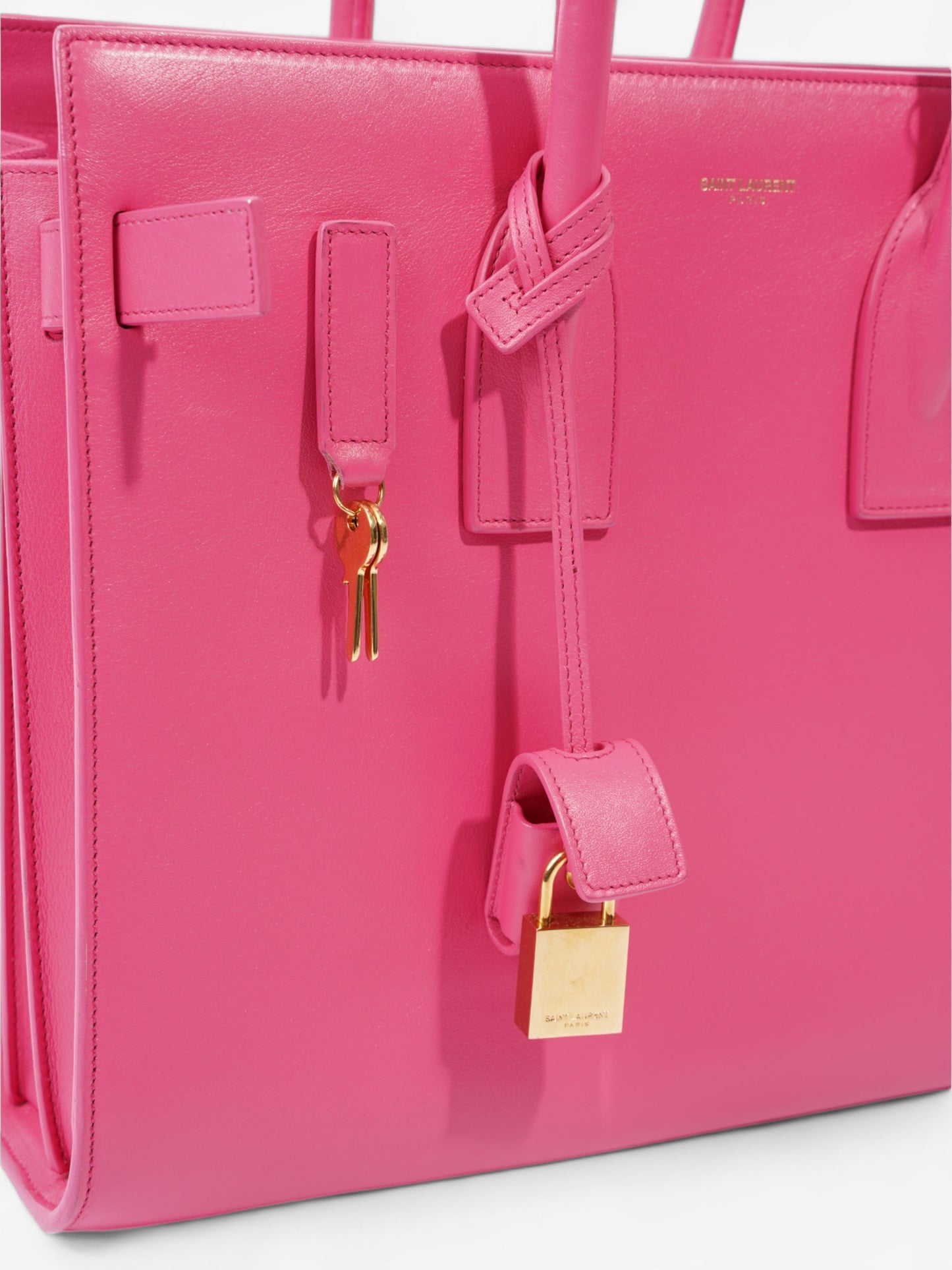 Saint Laurent Sac De Jour Pink Leather Small