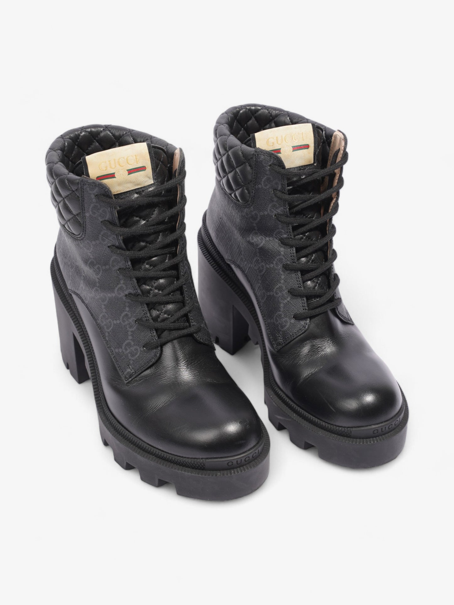 Gucci GG Bootie Black Leather EU 39 UK 6