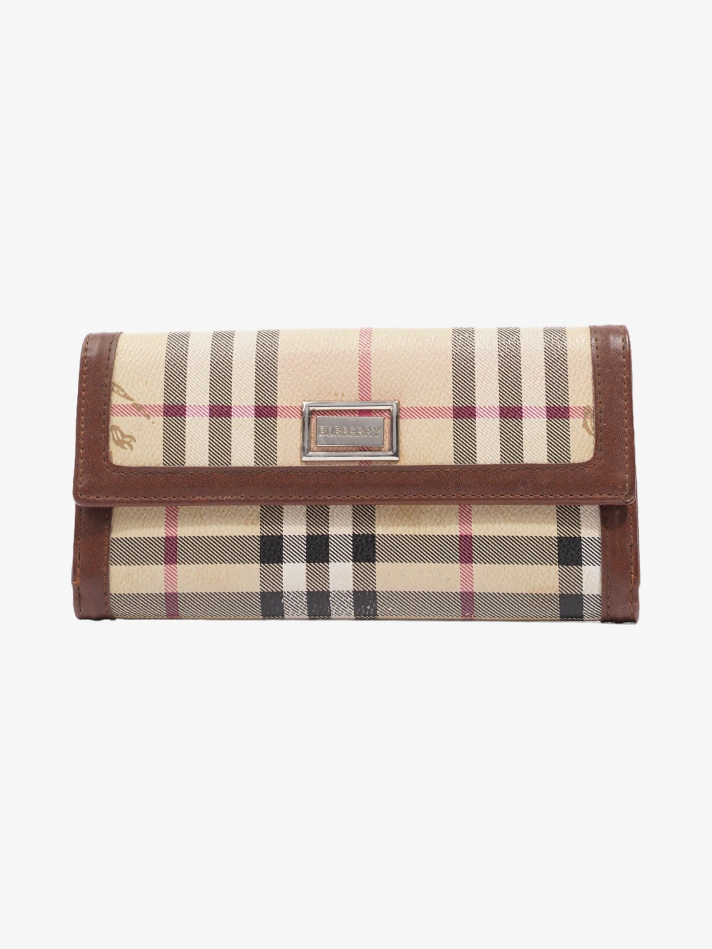 Burberry Bifold Wallet Nova Check Coated Canvas
