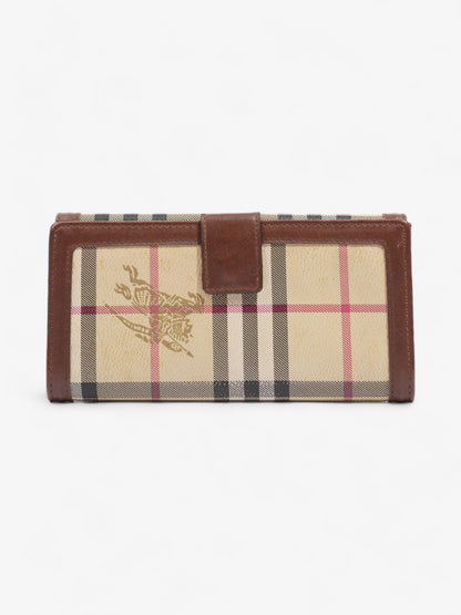 Burberry Bifold Wallet Nova Check Coated Canvas