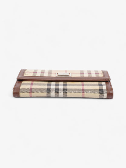 Burberry Bifold Wallet Nova Check Coated Canvas