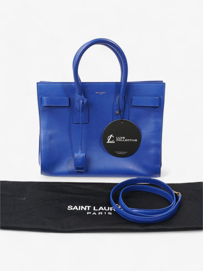 Saint Laurent Sac De Jour Blue Calfskin Leather Small