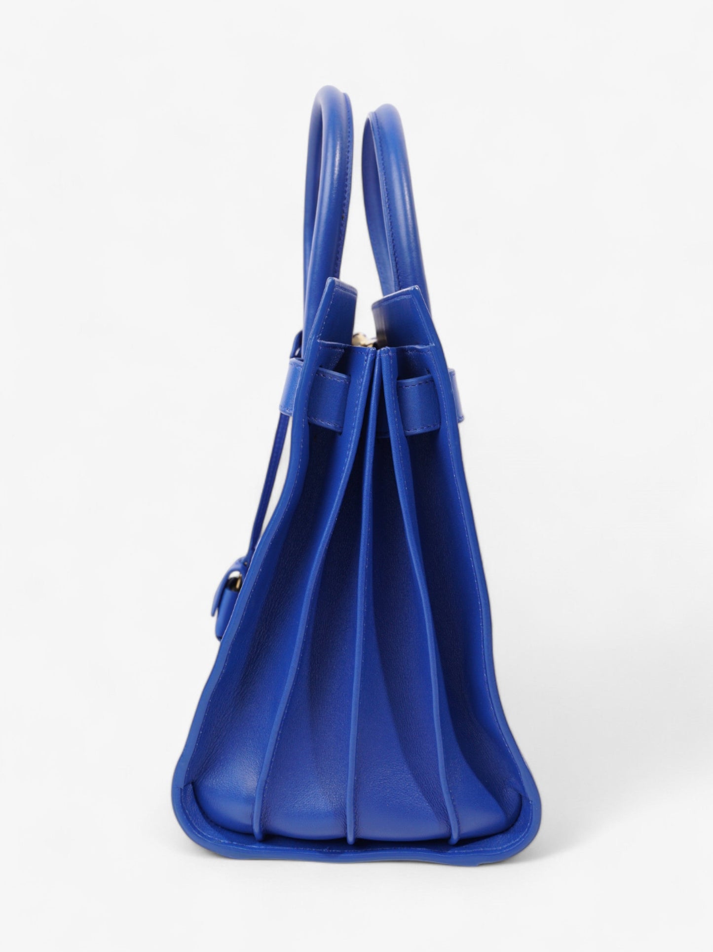 Saint Laurent Sac De Jour Blue Calfskin Leather Small