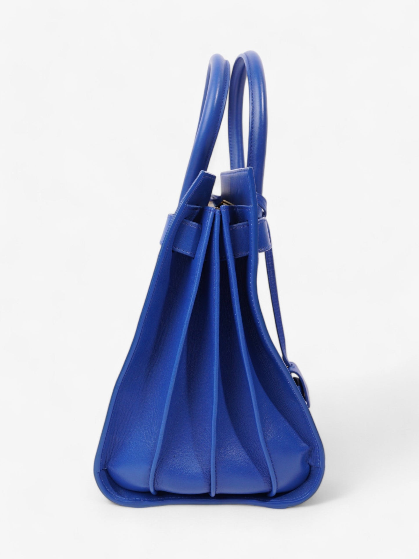 Saint Laurent Sac De Jour Blue Calfskin Leather Small