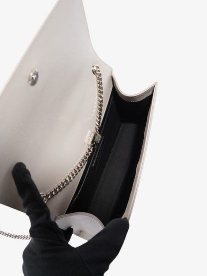 Saint Laurent Kate Grey Grained Leather Medium