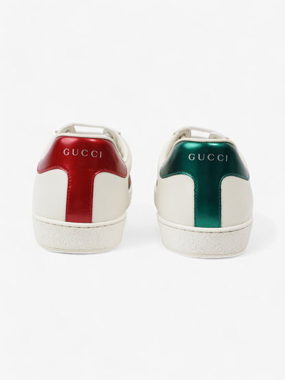 Gucci Ace Sneakers with Snake White / Red / Green Leather EU 43 UK 9
