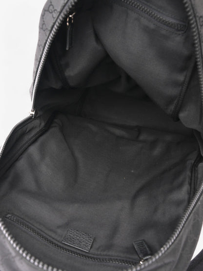 Gucci Double Zip Backpack  GG Supreme Nylon