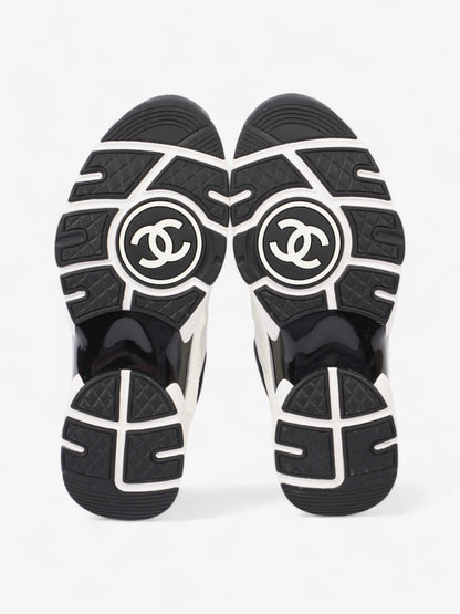 Chanel CC Logo Sneakers  White / Black Mesh EU 39.5 UK 6.5