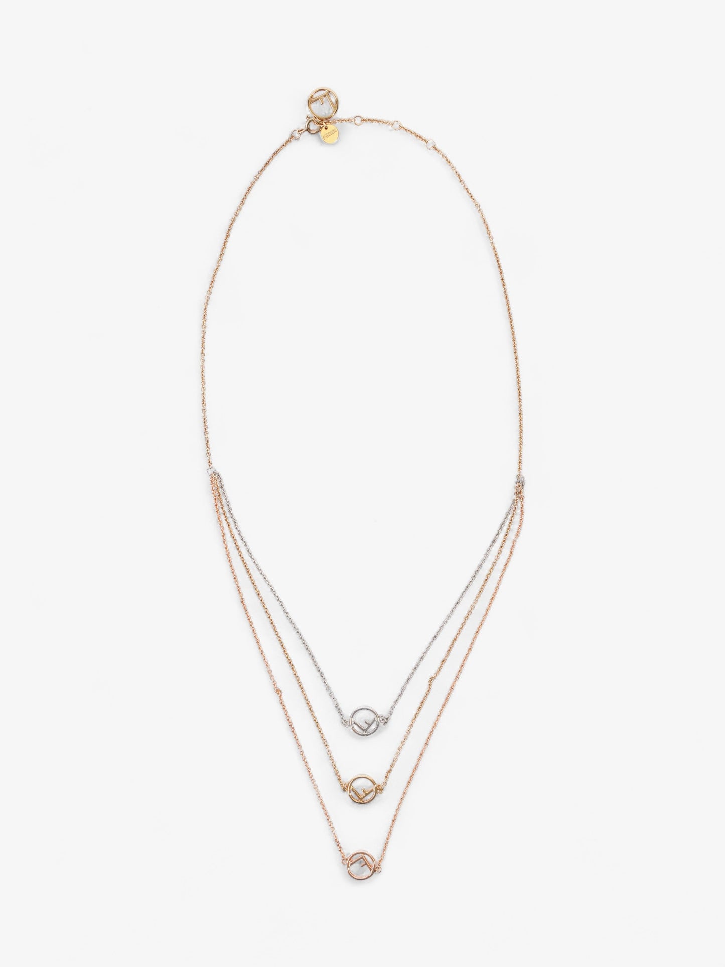 Fendi F is Fendi Necklace Gold / Silver / Rose Gold Base Metal