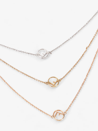 Fendi F is Fendi Necklace Gold / Silver / Rose Gold Base Metal