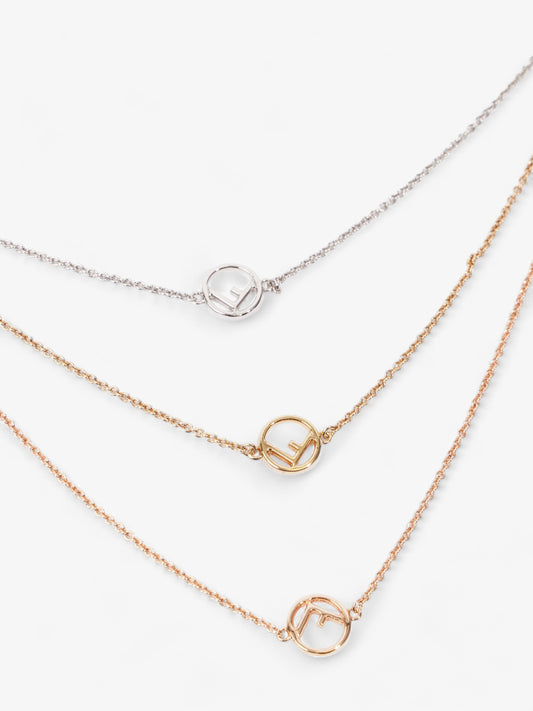 Fendi F is Fendi Necklace Gold / Silver / Rose Gold Base Metal