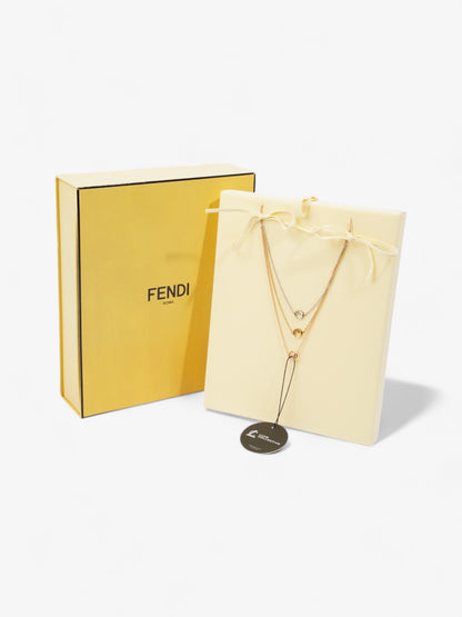 Fendi F is Fendi Necklace Gold / Silver / Rose Gold Base Metal