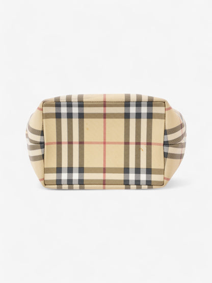 Burberry Check Tote House Check / Black Canvas Small
