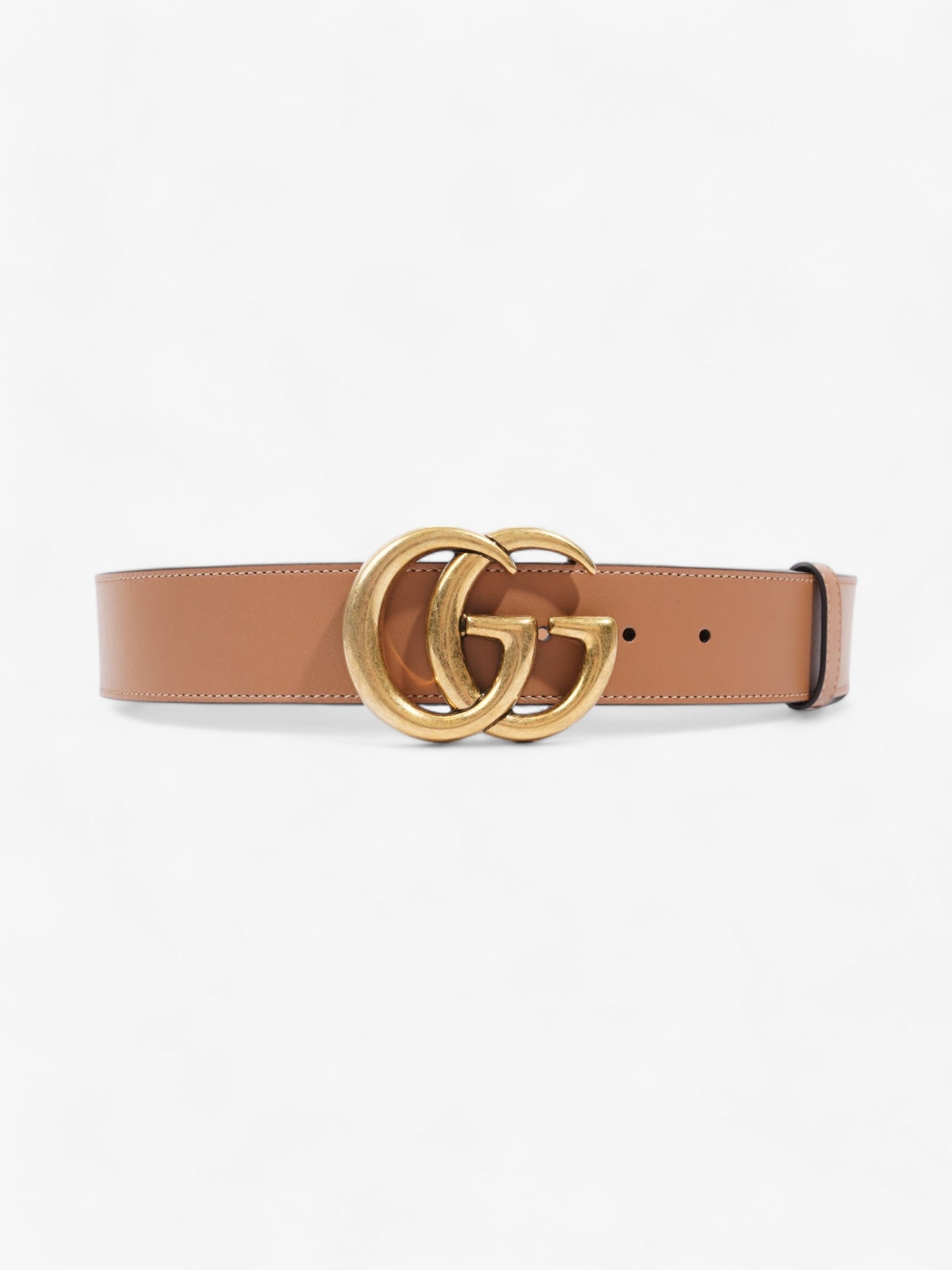 Gucci GG Marmont Wide Belt Brown  Leather 80cm 32"