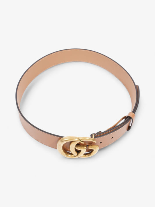 Gucci GG Marmont Wide Belt Brown  Leather 80cm 32"