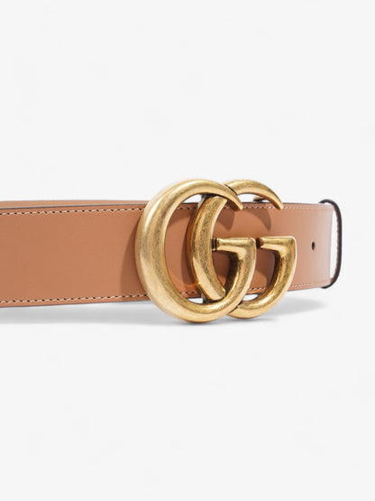 Gucci GG Marmont Wide Belt Brown  Leather 80cm 32"