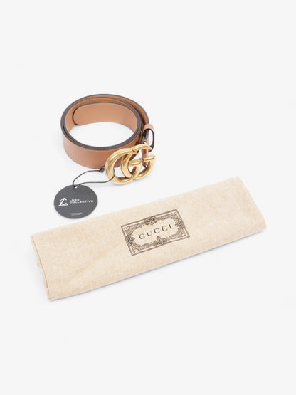 Gucci GG Marmont Wide Belt Brown  Leather 80cm 32"