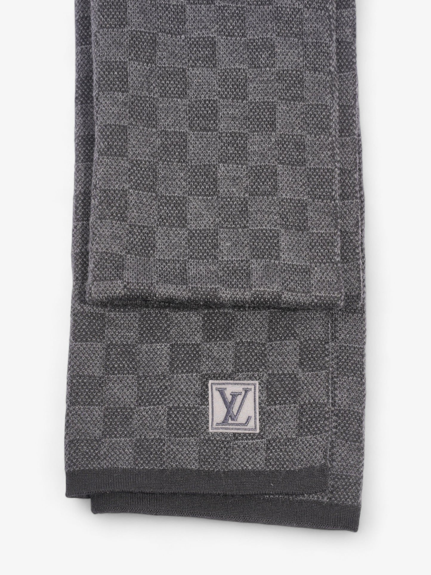 Louis Vuitton Damier Scarf Damier Graphite Wool