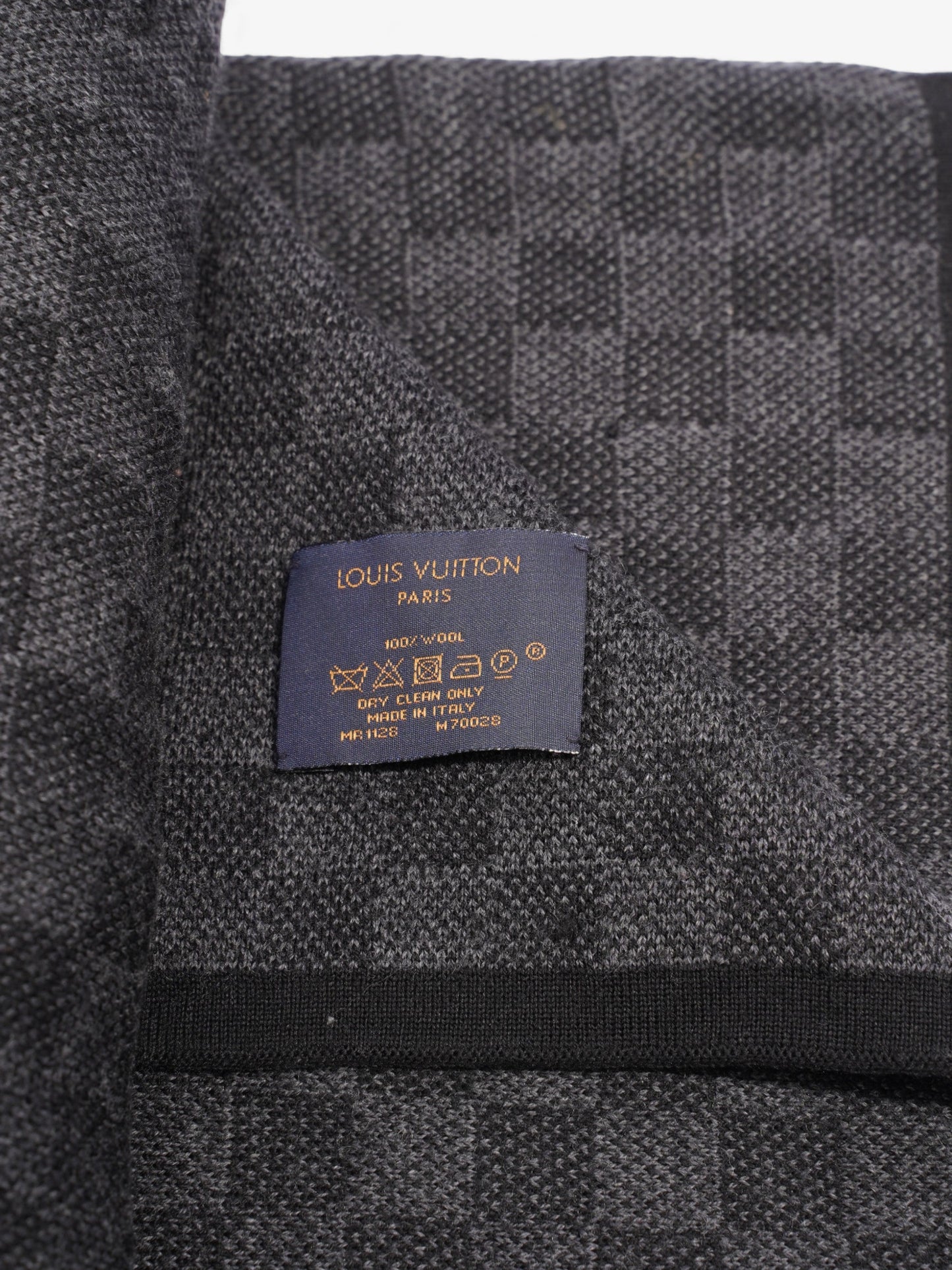 Louis Vuitton Damier Scarf Damier Graphite Wool