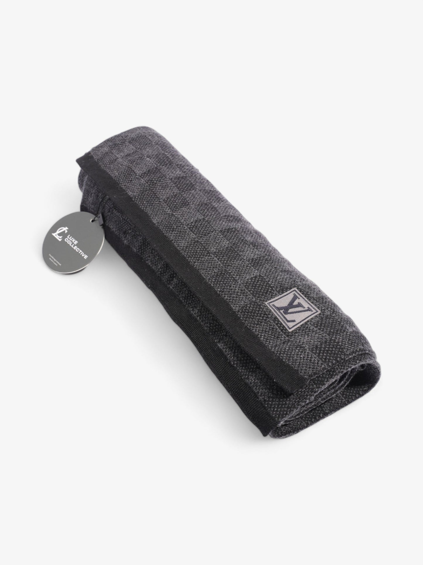 Louis Vuitton Damier Scarf Damier Graphite Wool