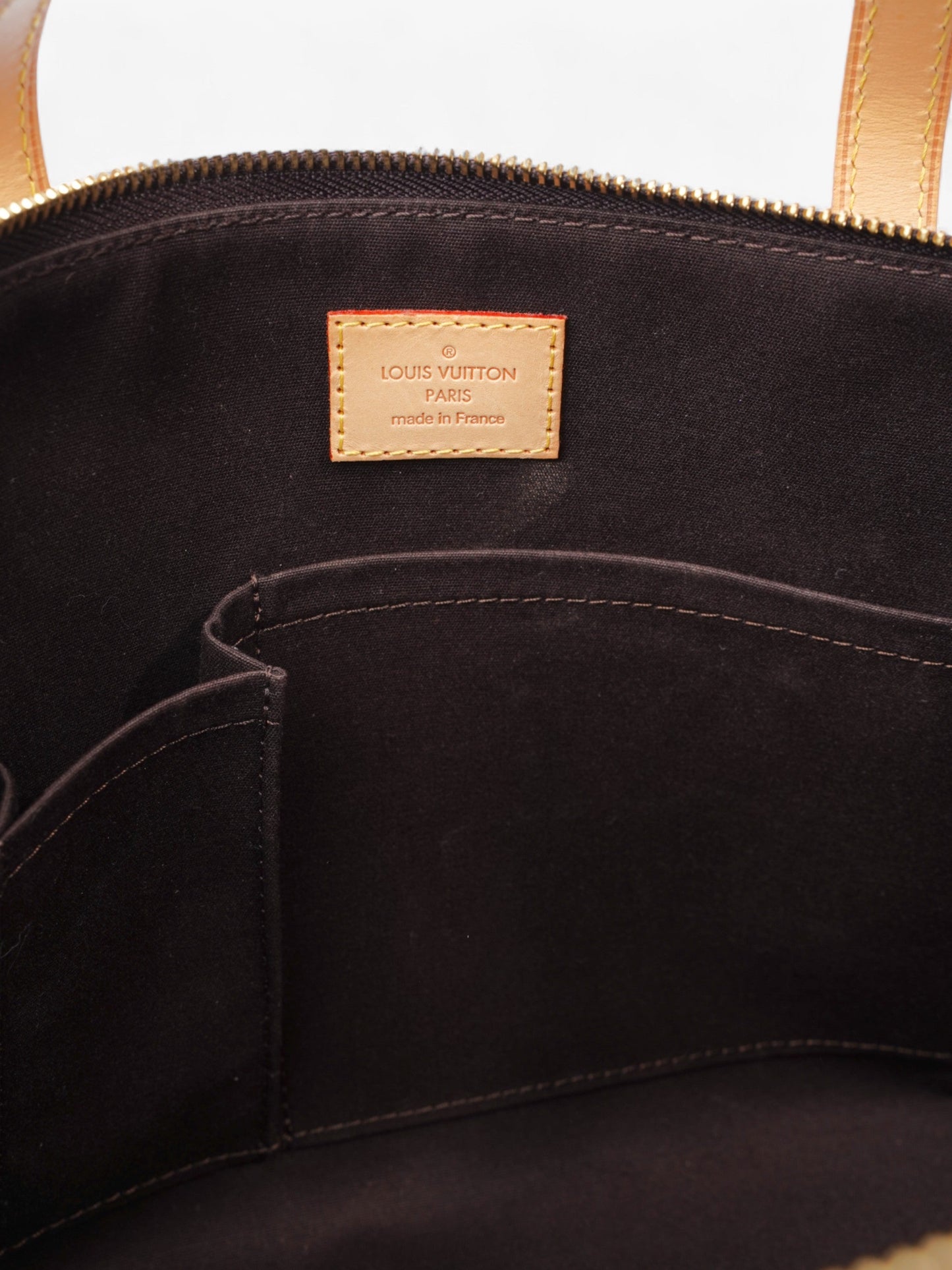 Louis Vuitton Amarante Bellevue PM Monogram Vernis Patent Leather