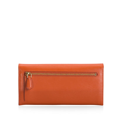 Prada Papaya Portafogolio Pattina Wallet