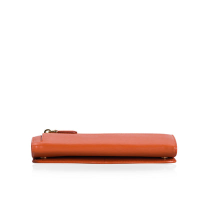 Prada Papaya Portafogolio Pattina Wallet