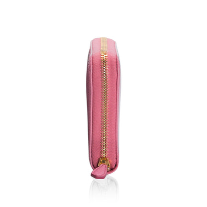 Prada Peony Pink Portafogolio Lampo Wallet