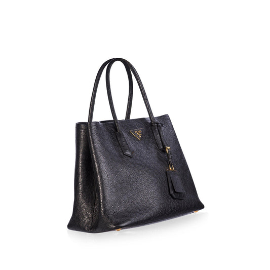 Prada Ostrich Double Bag