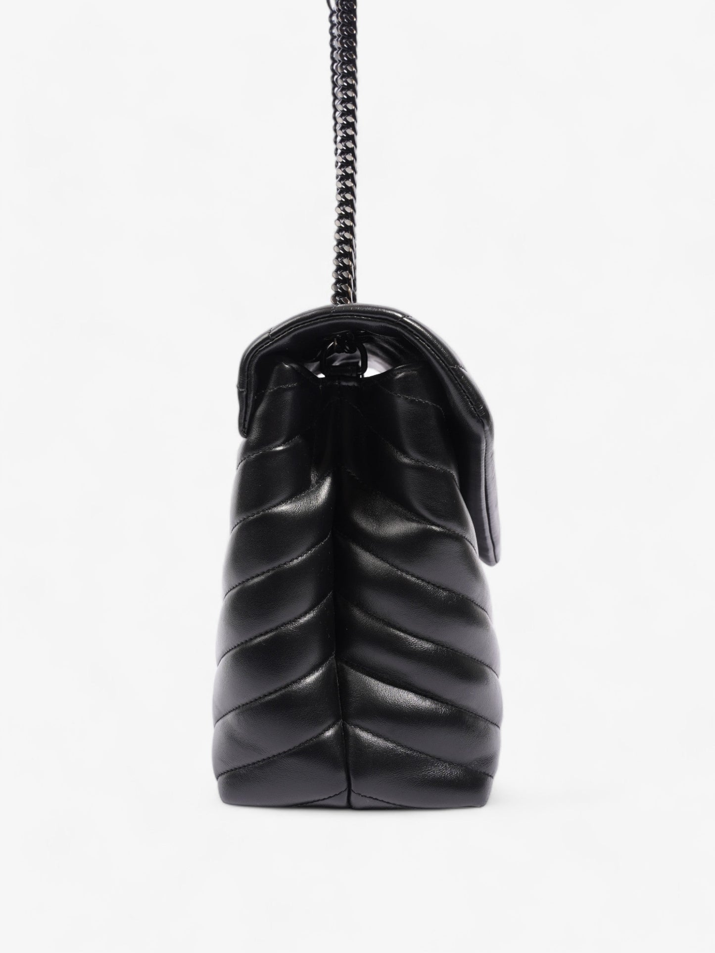 Saint Laurent Lou Lou Black Leather Medium