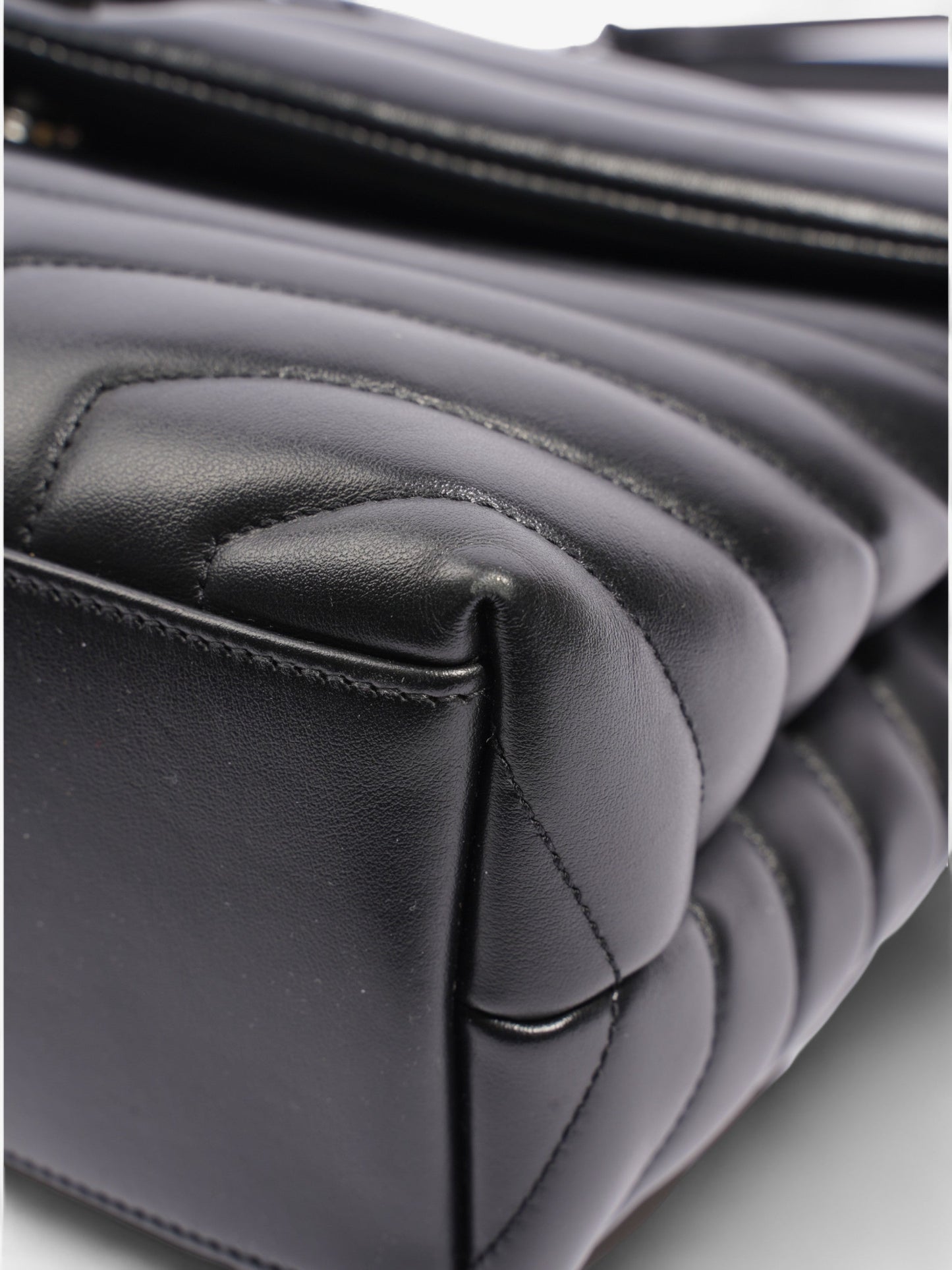 Saint Laurent Lou Lou Black Leather Medium