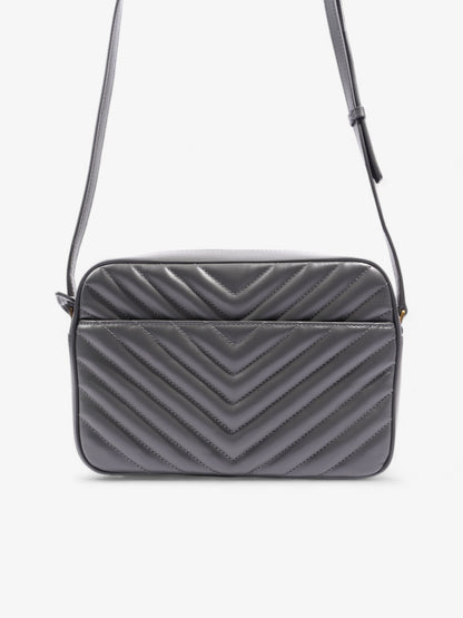 Saint Laurent Lou Monogram Camera Bag Grey Calfskin Leather