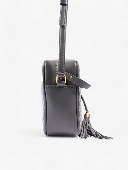 Saint Laurent Lou Monogram Camera Bag Grey Calfskin Leather