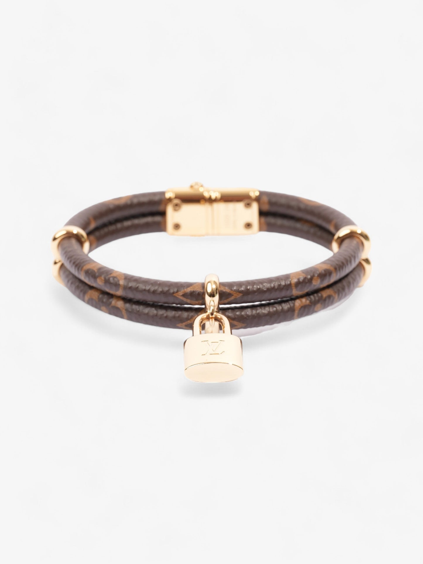 Louis Vuitton Keep It Twice Bracelet Monogram / Gold Coated Canvas 17