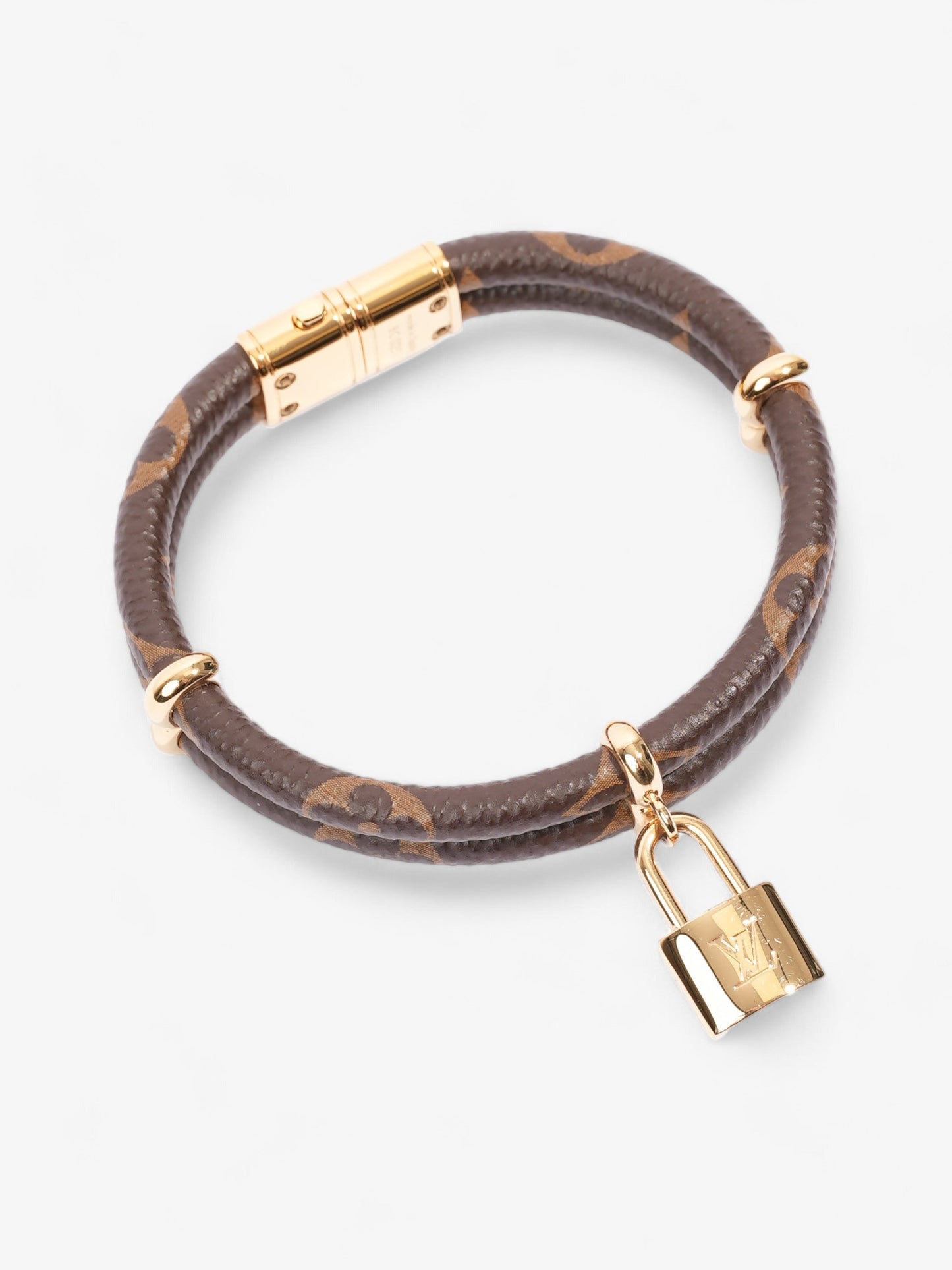 Louis Vuitton Keep It Twice Bracelet Monogram / Gold Coated Canvas 17