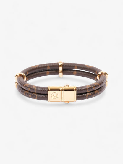 Louis Vuitton Keep It Twice Bracelet Monogram / Gold Coated Canvas 17