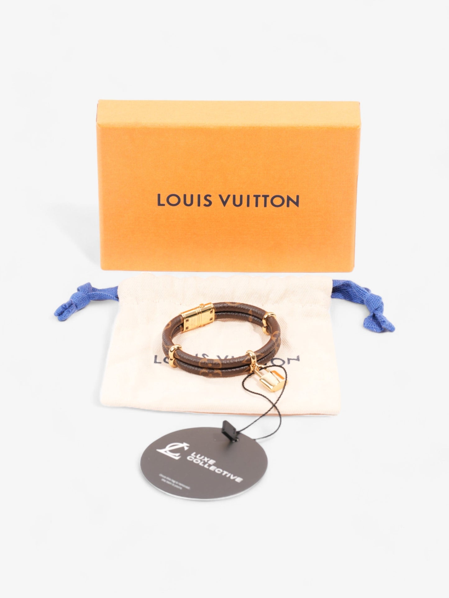 Louis Vuitton Keep It Twice Bracelet Monogram / Gold Coated Canvas 17
