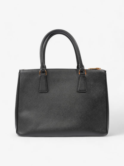 Prada Galleria Double Zip Tote Black Saffiano Leather