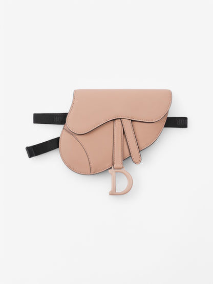 Christian Dior Saddle Belt Bag Rose Pink / Black Calfskin Leather