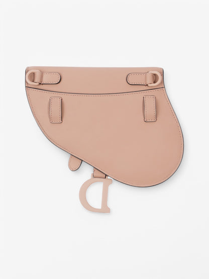 Christian Dior Saddle Belt Bag Rose Pink / Black Calfskin Leather